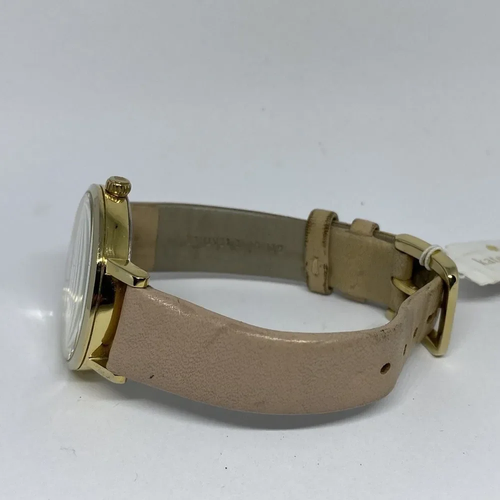 Kate Spade New York 0073 Women's Beige Leather Analog Dial Quartz Watch MP40